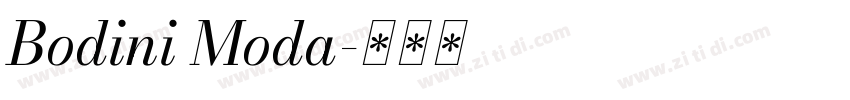 Bodini Moda字体转换